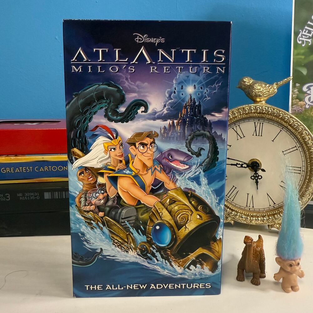 Atlantis Milo’s Return VHS 2003 Disney Adventure Vintage Tape